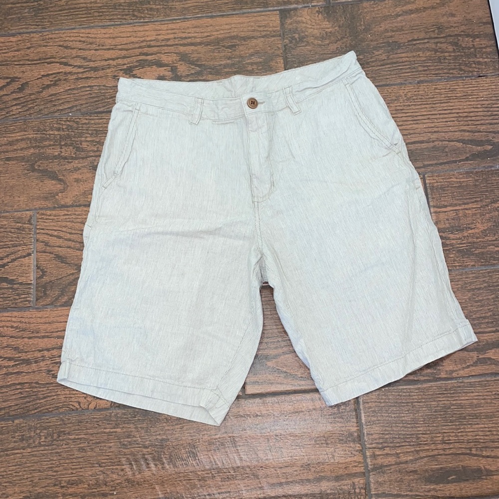 Tommy Bahama linen striped shorts